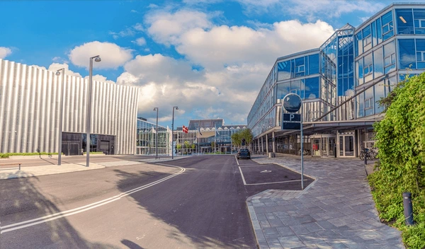 Bella Center i København, set fra indkørslen