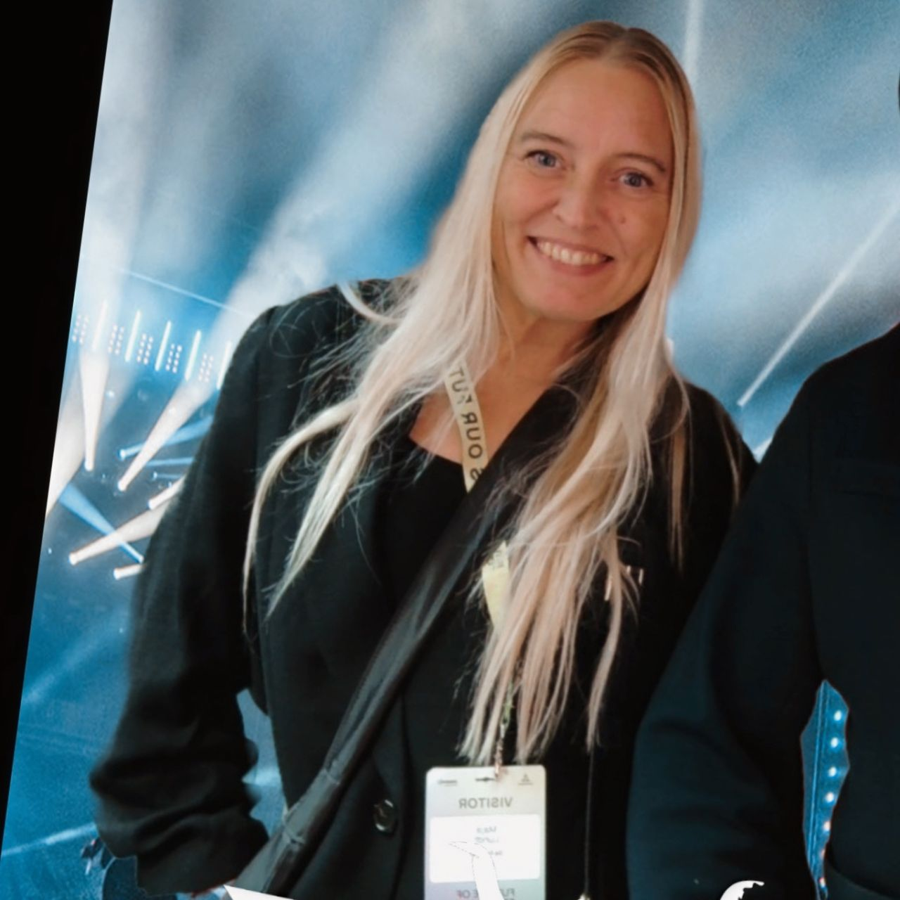 Maja Lundt, founder of Festicon, backstage